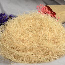 30g Natural Uncolored Raffia Jute Gift/Wedding Candy Packing Material Box Filler Shredded Crinkle Paper Gift Box Decoration
