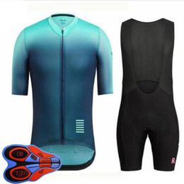 RAPHA Team 2021 Summer Men Cycling Jersey Set Bicycle Uniform Quick Dry Mountain Bike Clothing Short sleeve bike shirts bib Shorts2378