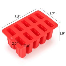 UPORS Food Grade Popsicle Silicone Moulds 4/10 Cavity Homemade Kitchen Silicone Popsicle Mould BPA Free Frozen Ice Pop Cream Maker