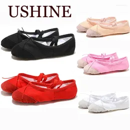 Dance Shoes USHINE Ballet Canvas For Toddler Kids Women Slippers Dancing