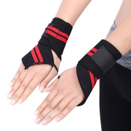 1 Pair Wristband Wrist Support Brace Straps Wraps Crossfit Powerlifting Boxing Bodybuilding Gym Sports Protector For Men Women