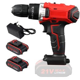 21V Cordless Drill Electric Screwdriver Mini Wireless Power Driver DC LithiumIon Battery 38Inch 2 Speed Tools 240407