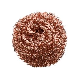 3x Copper Coated Scourer Heavy Duty Kitchen Pots Pans Scrubber Cleaning Fast Cleaning Utensil Spiral Scourers Cleaner For Pan