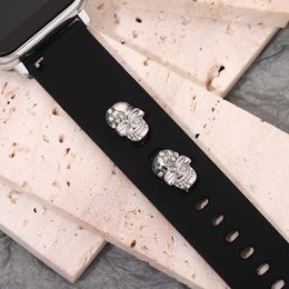 Strap Decorative Jewellery Punk Gothic Style Charm Nails Silicone Bracelet Charm for Apple Watch Soft Watchband Accessories Charms