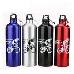 YOUZI 750ml Bicycle Sports Water Bottle Aluminium Alloy Mountain Bike Water Cup With Carabiner Cycling Accessories