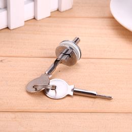 1-5 Sets Glass Lock Zinc Alloy Showcase Push Glass Display Cabinet Door Cylinder Locks Sliding Glass Push Door Hardware