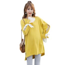 Oversized mother spring and autumn maternity clothes pregnant women breastfeeding tops breastfeeding clothes loose maternity clo