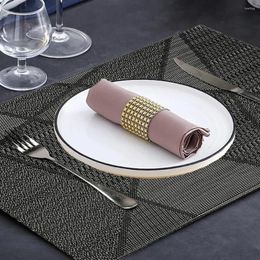 Table Mats High Temperature Placemat Waterproof Pvc Set For Dining Heat-resistant Non-slip Insulation Kitchen Protection