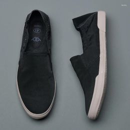 Casual Shoes Plus 11 12 Summer Men Canvas Vulcanize Breathable Lazy Soft Sole Loafers Spring/Autumn Male Designer Espadrille M22034