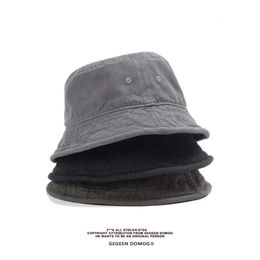 fashion designer hat Solid Color Fisherman Men's Versatile Hip Hop Street Bowl Hat Sun Shading Hat