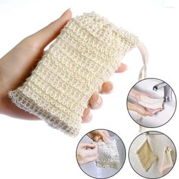 Storage Bags Natural Ramie Jute Foam Mesh Soap Bag Bedroom Wardrobe Hanging Fragrance Bathroom