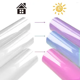 Window Stickers UV Colour Change PU Heat Transfer Sunlight-Sensing HTV Iron On DIY T-Shirt Hats For Craft Arts