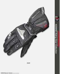 Package mail Komine GK169 Titanium alloy leather motorcycle Racing Gloves3374387