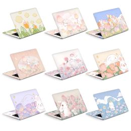 Skins Laptop Skins Stickers Vinly Skin Lovely Rabbit Cover Cartoon Decal 12/13/15/17inch for Macbook/Lenovo/Hp/Acer Protective Sticker