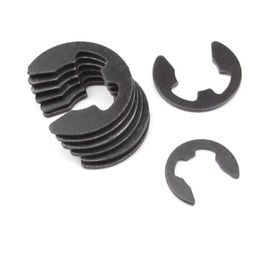 10/100 M1.2 M1.5 M2 M3 M3.5 M4 M5 M6 M7 M8 M9 M10 M12 M15 M19 M22 M24 Black Steel E Clip Circlip Retaining Ring Washer for Shaft