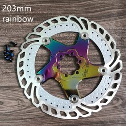 New Mountainous Bike colorful Vacuum Electroplating Heat Disk Floating Disc 140-160-180-203mm Disc Brake Bike Rotor