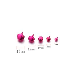 Pet Bells Aluminum Color Bells Toddler Bells DIY Bracelet Anklet Bell Accessories 6-14mm diy Jewelry Accessories