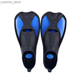 Diving Accessories Snorkeling Diving Fins Adult Kids Silicone Short Flippers Comfortable Flexible Swimming Fins Water Sports Swim Equipment Y240410