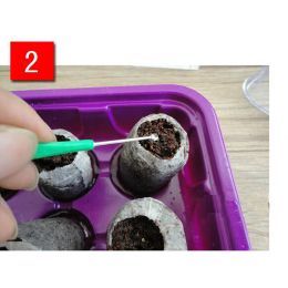 Gardening Tool Seedling Soil Block Portable Pot Nutritional Soil Potted plant Seed Nursery 5Pcs Compressed Block Peat Pellets