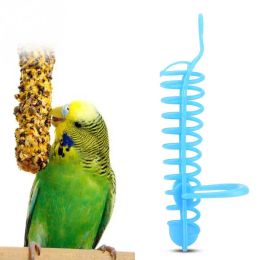 New Pet Feeder Basket Fruit Vegetable Feeding Perch Birds Parakeet Cage Plastic Food Basket Bird Toys Pet Supplies