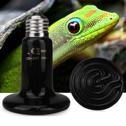 4 Turtle Terrarium Lnfrared Lamp Reptile Brooder Lizard Heating For Reptiles chocadeira reptile Tortuguera Ceramic Emitter Heate