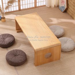 Japanese Vintage Indoor wood Furniture Asian Style Coffee Tea Living Room Low Table Rectangle 60*40cm Tatami Floor Table