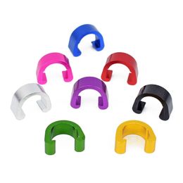 100Pcs Bicycle Brake Cable/Derailleur Line Buckle Tubing Cable C-Clip Aluminum Alloy Fixed Clamp Clips MTB Road Bike