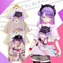 Men's Hoodies Anime Tokoyami Towa 3D Print T Shirt Women Men Summer Fashion Short Sleeve Funny Tshirt Graphic Tees Streetwear Cosplay