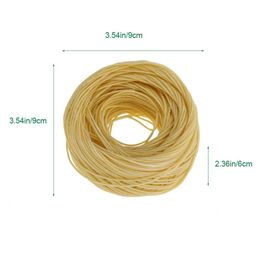 Organic Hemp Candle Wick, Pure Bee Wax for DIY Oil Lamp, Christmas Candle Decor, 61m, 1Pc