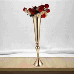 Vases Flower Vase Decorative Hydroponic Metal Flowers Small Centrepieces Vintage Simple Office