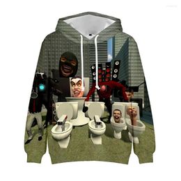 Men's Hoodies 2024 Skibidi Toilet Merch Men Women Sweatshirt Autumn Winter Y2k Streetwear Clothes Hoodie
