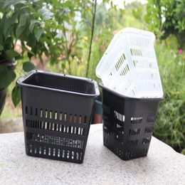 Mesh grow Pot Net Cup plastic Basket Orchid Plant Flowers Planting Nursery Pots Breathable Hydroponic Greenhouse Garden Tools a1