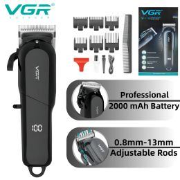 Clippers VGR Professional Hair Clipper Mens Electric Hair Trimmer Minimalist Haircuts Machine USB Charging Barber Clipper for Men V118