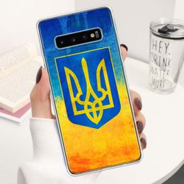Ukraine Flag Phone Case For M12 M21 M30S M31S M32 M51 M52 Note 10 Lite 20 Ultra 9 8 + J4 J6 Plus J8 Soft Cover Coque