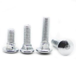 M4 M5 M6 M8 M10 M12 Galvanized GB12 DIN603 Truss Round Head Square Neck Carriage Screw Coach Bolt for Shelf Desk L=10-100mm