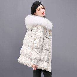 Down Women's Short Style 2022 Winter New Fashionable Small Fragrant White Duck Down Thickened Temperament Jacket