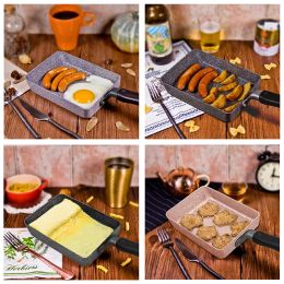 13x18CM Frying Pan Tamagoyaki Omelette Black Non-stick Pan Fry Egg Pan Pancake Kitchen Pot Only Use for Gas Cooker