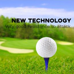 6Pcs Golf Ball Golf Swing Putting Practice Ball Blank Double Deck Ball Golf Game Ball Brand New Distance Ball Customizable Logo