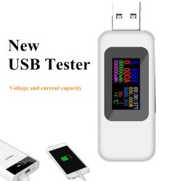 USB Tester Meter 8 in 1 DC Digital Voltmeter Current Voltage Type-C Power Meter Bank Battery Capacity Monitor Charger Detector