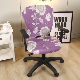 Elastic Office Chair Cover Stretch Spandex Modern Computer Chair Slipcover Universal Office Waterproof Anti-dust Armchair Cover