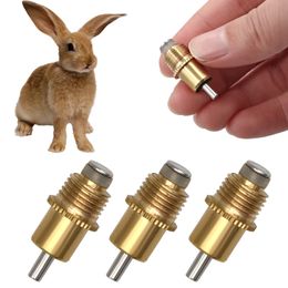 10Pcs Rabbit Chicken Quail Birds And Other Animals Copper Drinker Nipples Rabbit Drinking Water Accessories Equipment