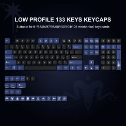 Accessories 133 Key The Zodiac Dye Sub Low Profile Keycap PBT Keycaps for 61/84/104/108 Mx Cherry Gateron Switch Gamer Mechanical Keyboard