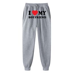 I Love My Boyfriend Printed Hoodie Sweatshirt Gothic Winter Pullover Long sleeved Men's and Women's Sweatshirt Leisure sports pants US SIZE NO.16SS