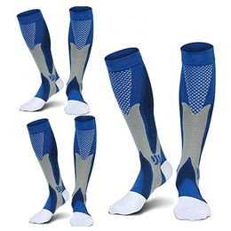 Brothock 3 Pairs Sport Compression Socks Men 20-30 mmhg Run Nurse Flight Socks for Edoema Diabetic Varicose Veins 240322