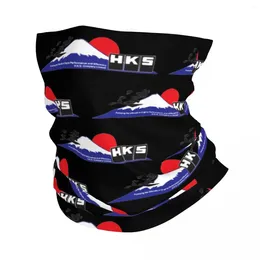 Scarves HKS Fujiyama Bandana Neck Cover Power And Sportser Performance Turbo Logo Balaclavas Face Mask Scarf Multi-use Headband Hiking