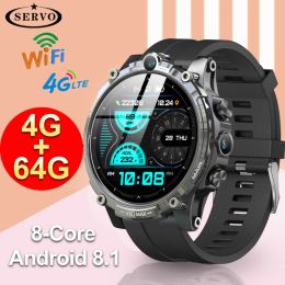 Watches Original 4G+64GB Smart Watch for Men Women APP Android HD Camera LTE Smartwatch Google Play GPS WiFi SIM Sport Waterproof KOM1