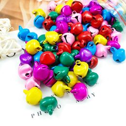 100Pcs/Set Useful Craft Bells Multi-color Jingle Bells Unique Lifeful Seasonal Decorations Christmas Small Jingle Ball