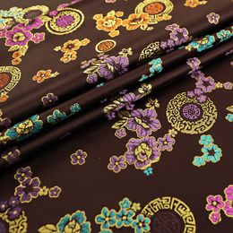 Silk satin garment fabric brocade jacquard fabrics material for sewing cheongsam and kimono of DIY