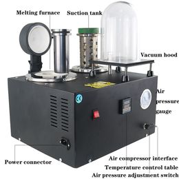 Casting Vacuum Smelting Machine Melting Furnace For Jewellery Casting Refining Precious Gold Metal Copper Silver with Crucible