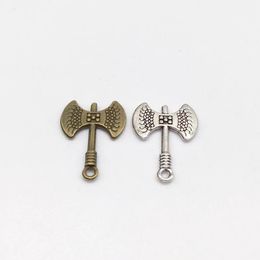 New Arrival 33 pcs 22*16*2mm Axe Charms For DIY Jewellery Making Zinc Alloy Charms Pendant Jewellery Findings